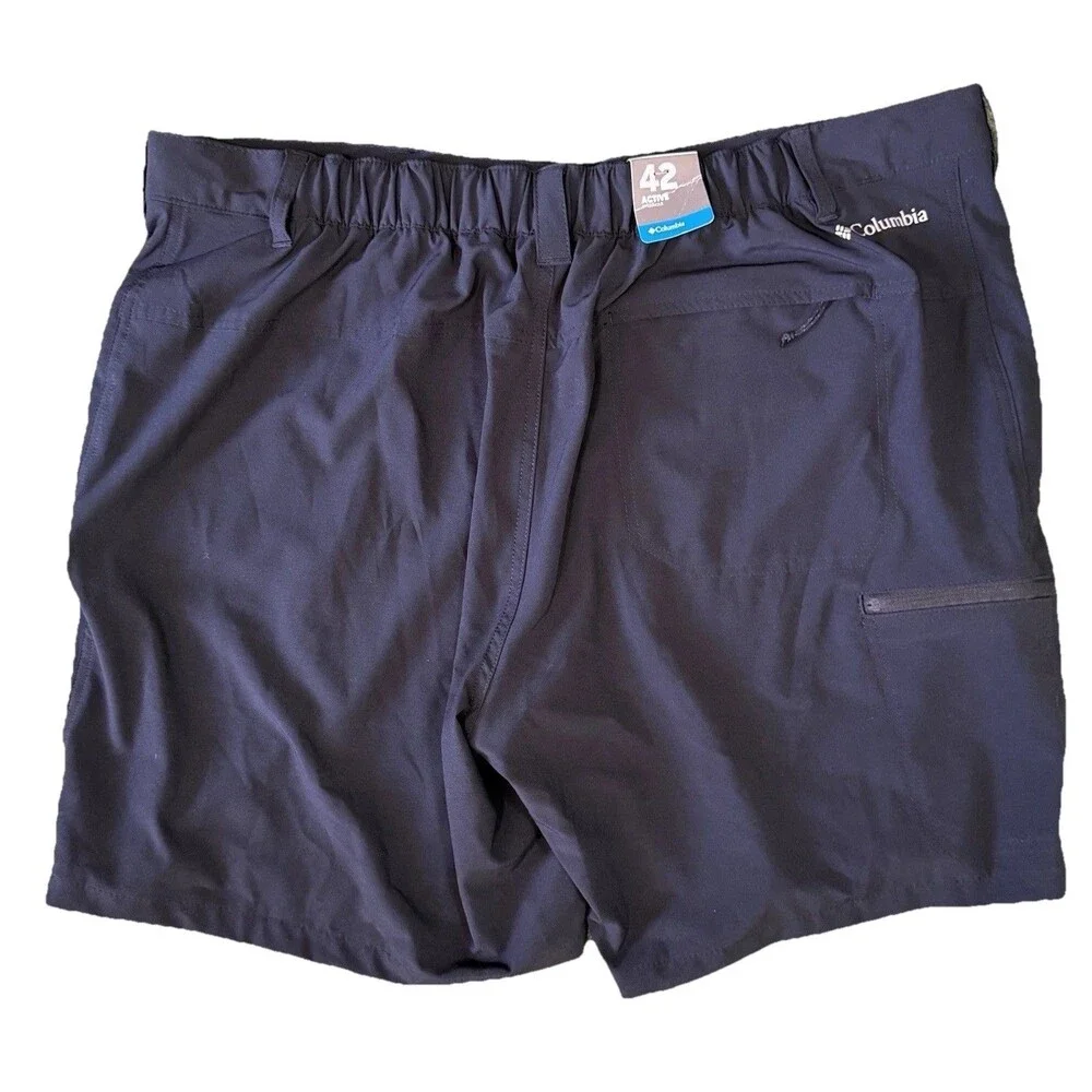 Columbia Omni-Shield Mens Navy Blue Shorts Size 42 Lightweight 7.5”‎ Inseam